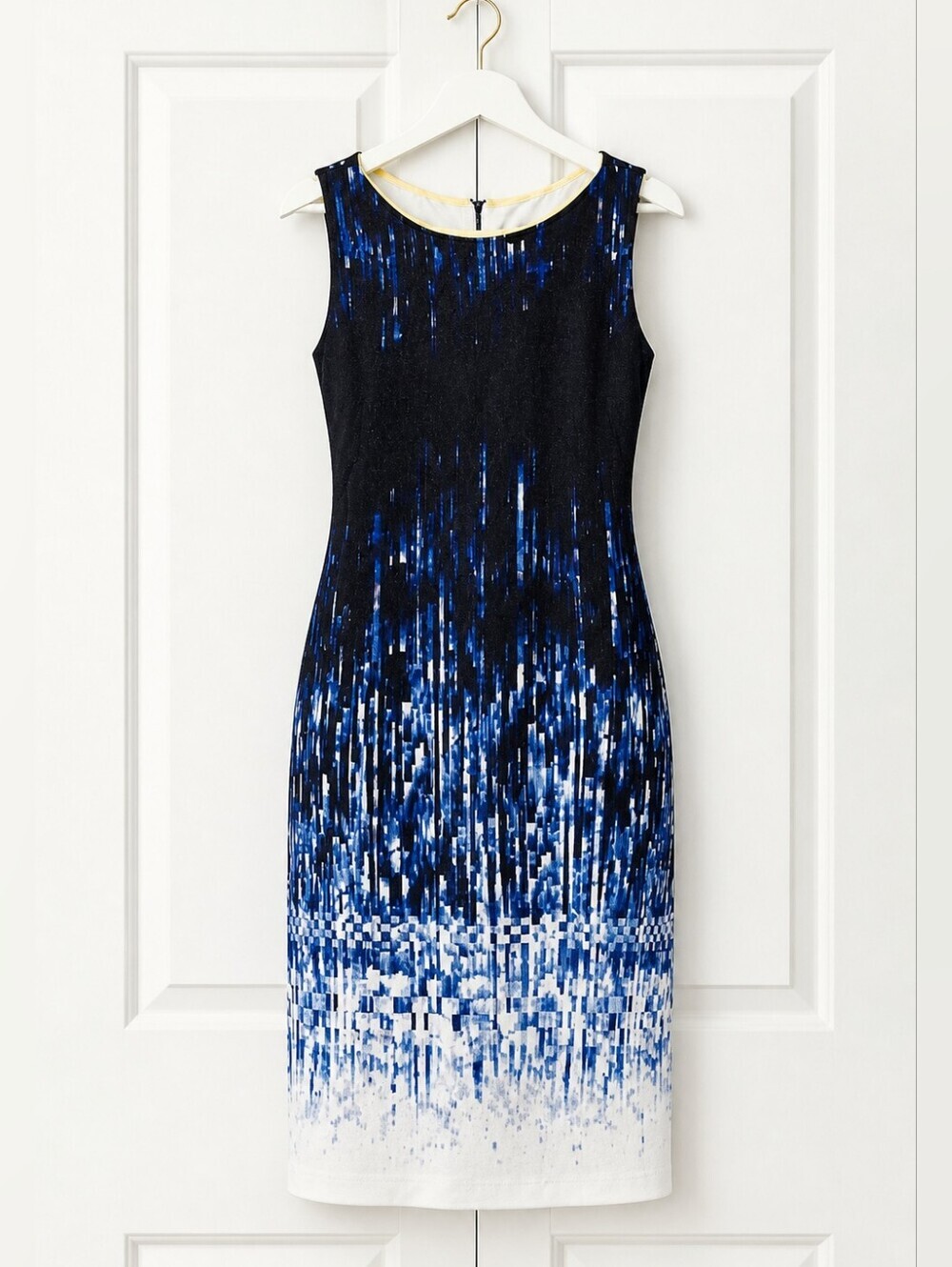 VINCE COMUTO Abstract Ombré Midi Dress